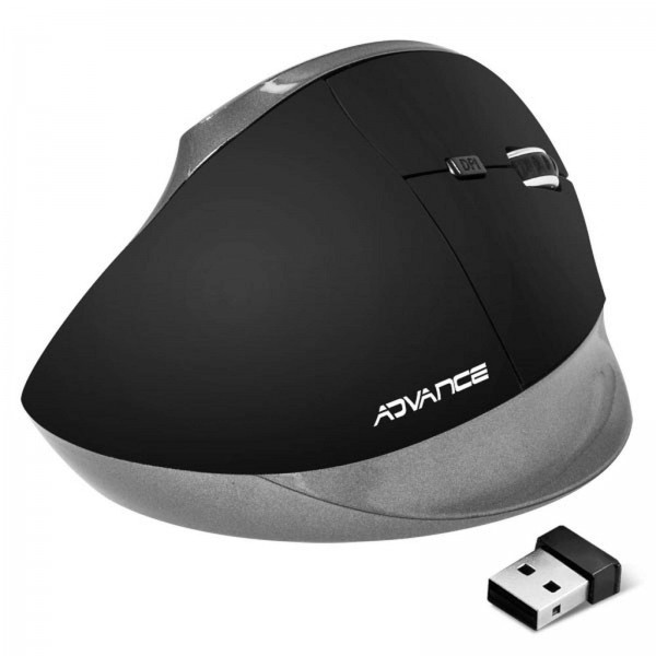 Mouse ergonomico wireless ADVANCE VERTICAL PLUS NERO