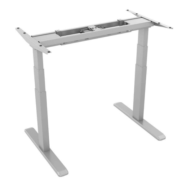 Piede da ufficio alimentato stand-alone Altezza 62- 128 cm Gris (Più da solo)