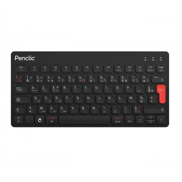 Alavanca compacta Penclic KB3 Bluetooth sem fio Azerty